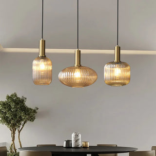 Ribbed Vintage Pendant Light