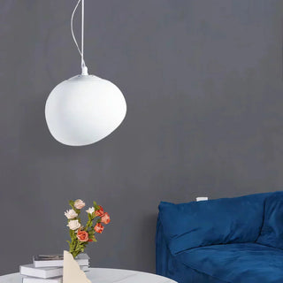 Závěsné světlo minimalistická bílá moderní koule