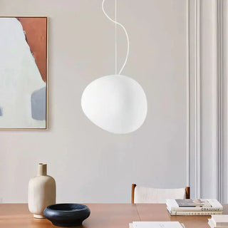 Závěsné světlo minimalistická bílá moderní koule