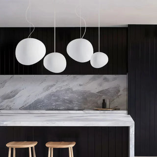 Závěsné světlo minimalistická bílá moderní koule