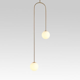 Závěsné světlo moderní dvojitá koule minimalistické