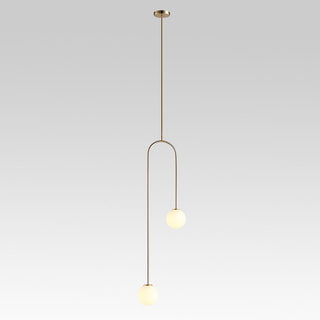 Závěsné světlo moderní dvojitá koule minimalistické