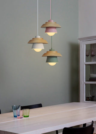 Závěsné světlo nordický styl dřevěné designové