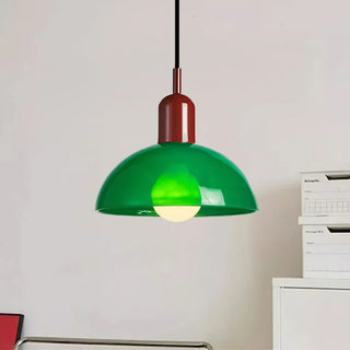 Závěsné světlo retro kupolové pro jídelní stůl