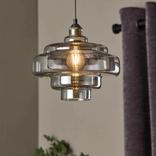 Retro layered pendant light for dining room