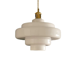 Retro layered pendant light for dining room