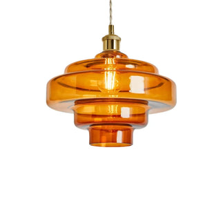 Retro layered pendant light for dining room