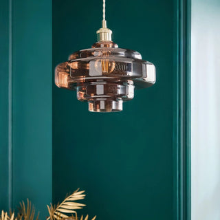 Retro layered pendant light for dining room