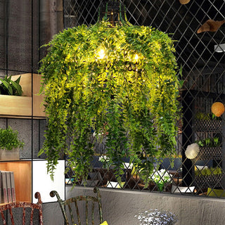 Hanging decorative floral pendant light