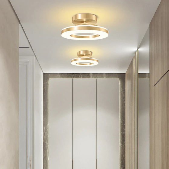 Ceiling light for indoor use, modern LED ring design