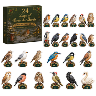 Adventní kalendář s figurkami ptáků sběratelský set