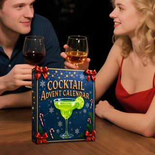 Adventní kalendář s miniaturními lahvičkami pro svátky
