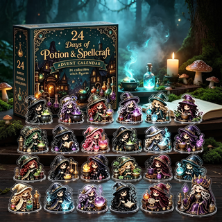 Adventní kalendář se sběratelnými figurkami čarodějnic