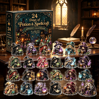 Adventní kalendář se sběratelnými figurkami čarodějnic