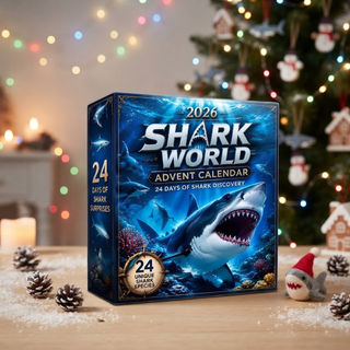 Advent calendar with shark figurines, collector's set
