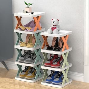 Étagère à chaussures ouverte pour l'entrée