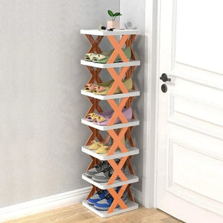 Étagère à chaussures ouverte pour l'entrée