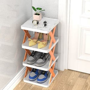 Étagère à chaussures ouverte pour l'entrée