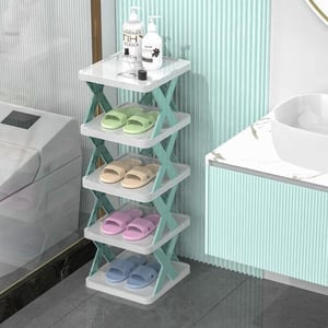 Étagère à chaussures ouverte pour l'entrée