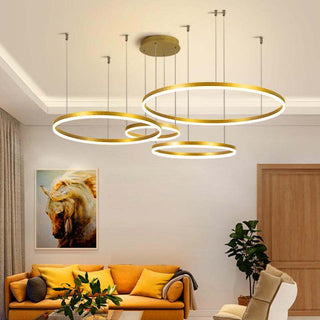 Kruhové Závěsné LED Svítidlo | Moderní Designový Lustr