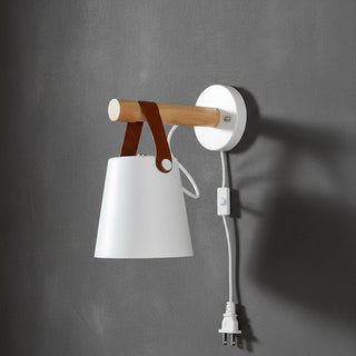 Vnitřní Nástěnná Lampa | Nordický Dřevěný LED Návrh