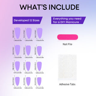 Nail decoration set with decorative glitter elements