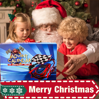 Advent calendar with 24 collectible car models