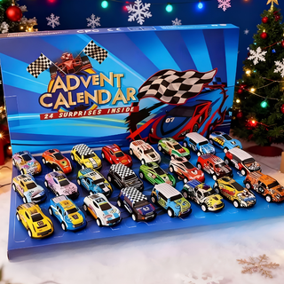 Advent calendar with 24 collectible car models