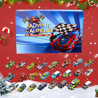 Advent calendar with 24 collectible car models