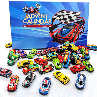 Advent calendar with 24 collectible car models