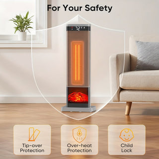 Radiateur soufflant électrique avec thermostat