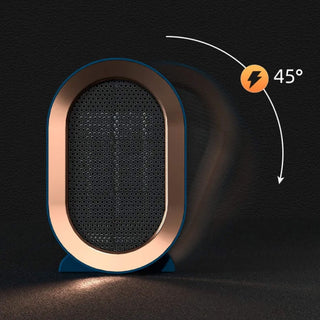 Compact portable electric fan heater for the home office
