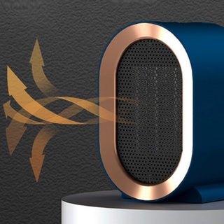 Compact portable electric fan heater for the home office