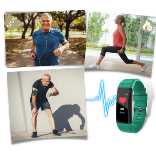 Opaska fitness z kolorowym wyświetlaczem i pomiarem tętna