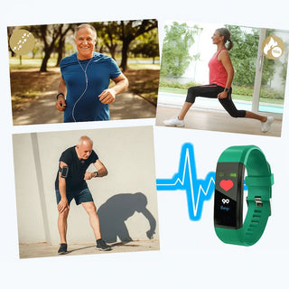 Fitness náramek s krokoměrem a Bluetooth sledováním pohybu
