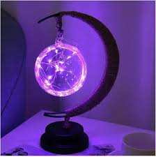 Vnitřní dekorativní stolní lampa | LED Měsíční koule