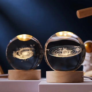 Crystal Ball LED Night Lamp with Galaxy