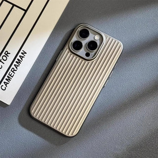 Ribbed Phone Case with Camera Protection – Titanium
