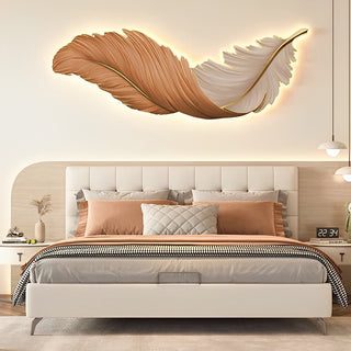 Dekorativní LED Nástěnné Svítidlo | Moderní Design Peří