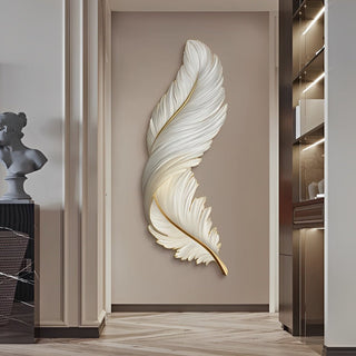 Dekorativní LED Nástěnné Svítidlo | Moderní Design Peří