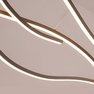 Moderní LED Závěsné Svítidlo | Vlnový Lustr nad Jídelní Stůl