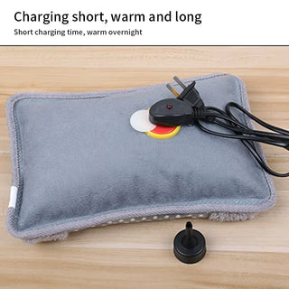 Elektryczna poduszka grzewcza pluszowa w kropki