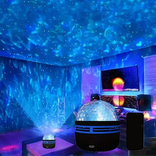 Noční světlo projektor hvězd s galaxií – detail
