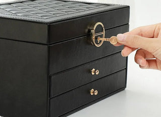 Multi-layer modern jewelry box for women