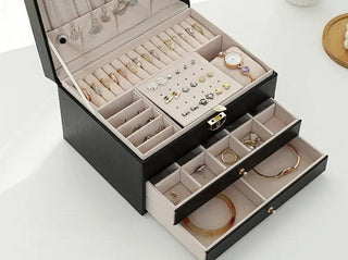 Multi-layer modern jewelry box for women
