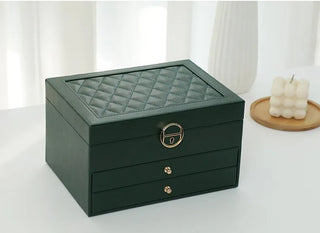 Multi-layer modern jewelry box for women