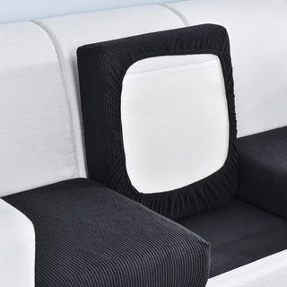 Housse extensible côtelée pour siège, élastique, pour salon
