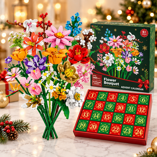 24-day flower-building-block advent calendar