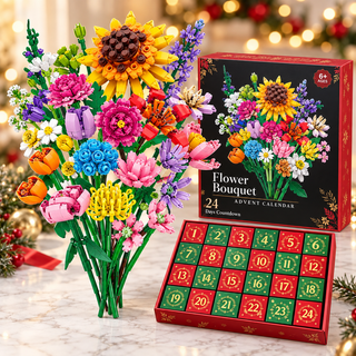 24-day flower-building-block advent calendar