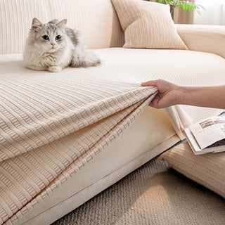 Waterproof Stretch Sofa Cover Ribbed – Detail
